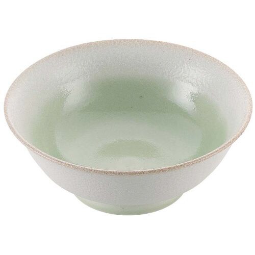 磁器 中華食器 釉彩若草 高台丼 6.8寸