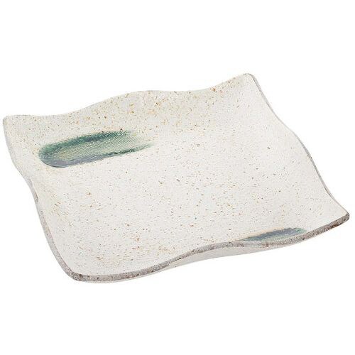 和食器コレクション 筆織部 正角和皿 18cm