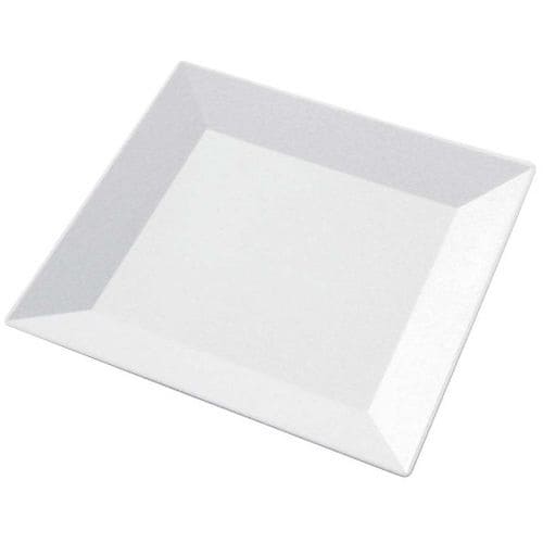 プラ容器 角皿 40(10枚入)白磁