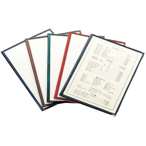 クリアテーピング メニューブック 合皮 緑