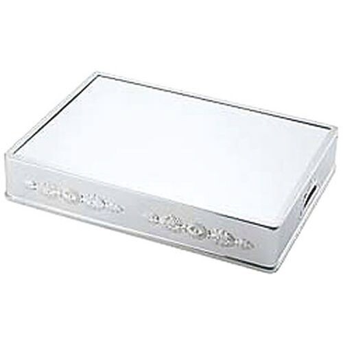 角ミラープレート 28インチ アクリル製 菊