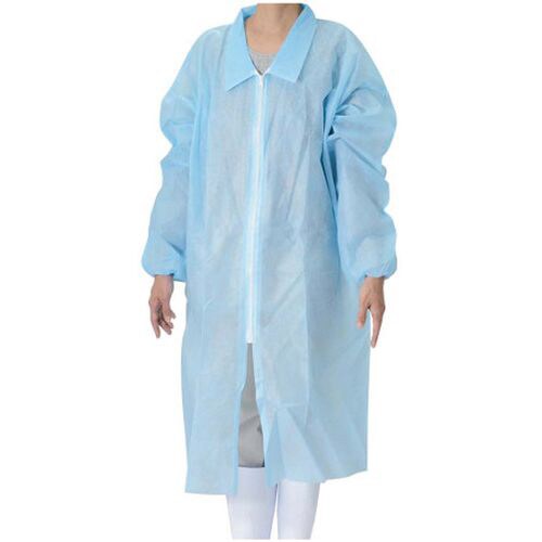 不織布 ガウンブルー(50枚)ジッパー付 L