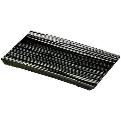 アズワン 枯木プレート 長角 織部