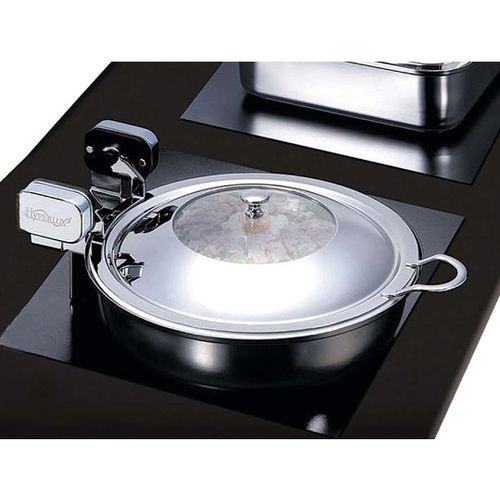 丸型電磁サーバー ステンレス蓋タイプ 34cm