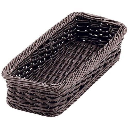 カトラリーバスケット ダークブラウン 大 4人用