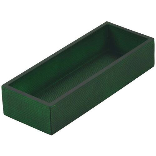 木製 千筋カトラリーボックス 緑