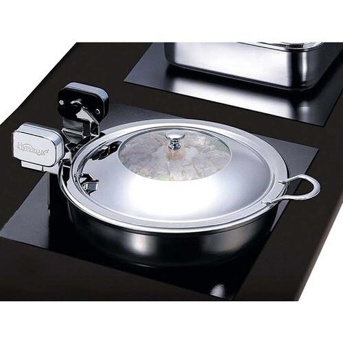 丸型電磁サーバー ガラス蓋タイプ 50cm