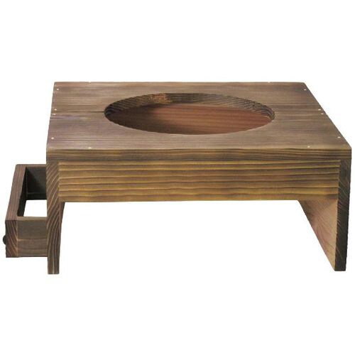 アルミ 電磁釜用2升釜用 焼杉ハカマ(蓋掛タイプ)