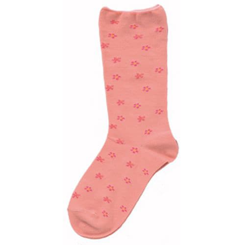 婦人柄しめつけません綿混ソックス ローズ