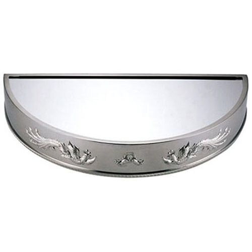 半丸形ミラープレート 24インチ黒アクリル製シェル