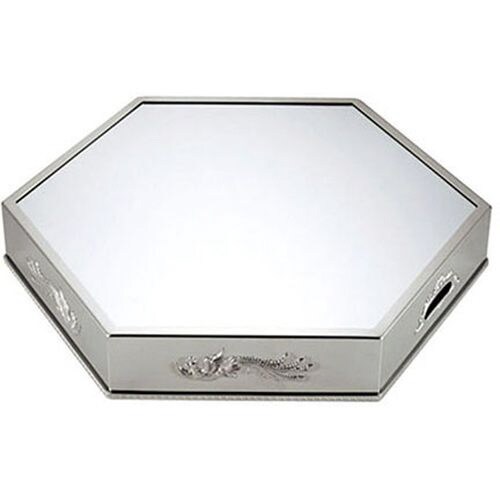 六角型ミラープレート 40インチ黒アクリル製シェル