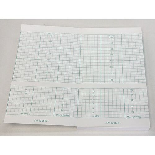 分娩監視用記録紙 折90mm折り畳み・単色刷40冊