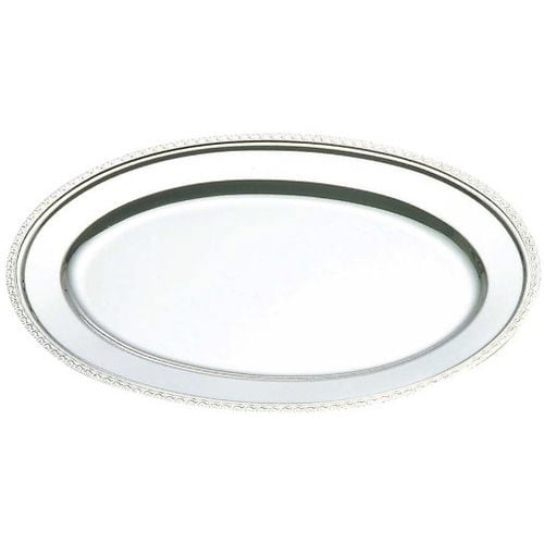 18−8 さざ波 小判皿 18インチ