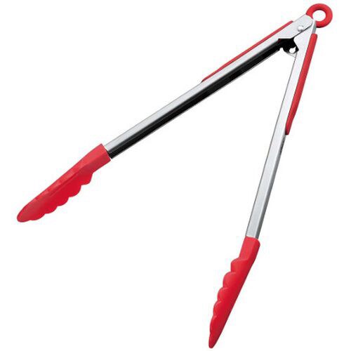 万能トング ロック付 9インチ 赤