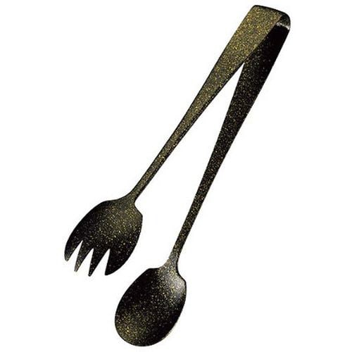 彩華 サラダサービストング 黒 4284