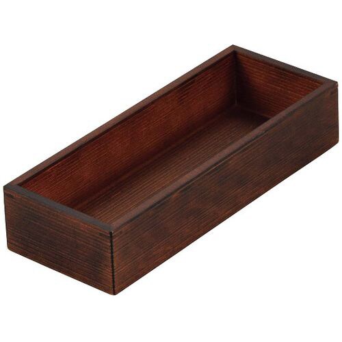 木製 千筋カトラリーボックス こげ茶