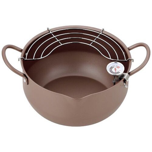 極み揚 温度計付深型揚げもの鍋 22cm