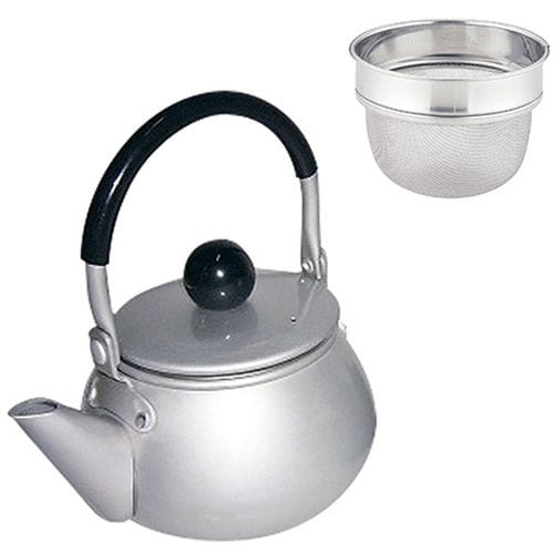 アルマイト ドリーム急須 ツル付 シルバー