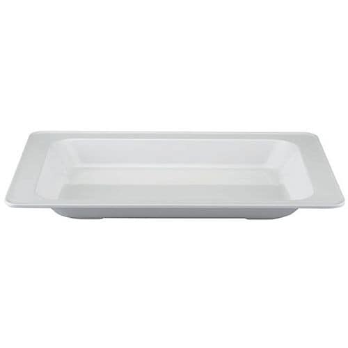 メラミン製フードパン 角型 1/1 白
