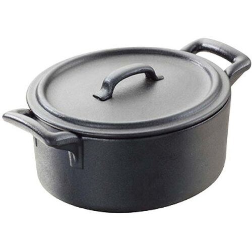 オーバルココット蓋付 ブラック