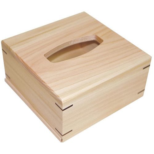 檜ティッシュケース ハーフ