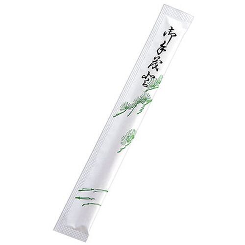白揚8寸紙完封箸 松葉柄 楊枝入 4000入