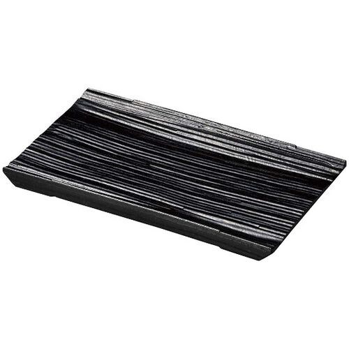 枯木プレート 長角 黒石目