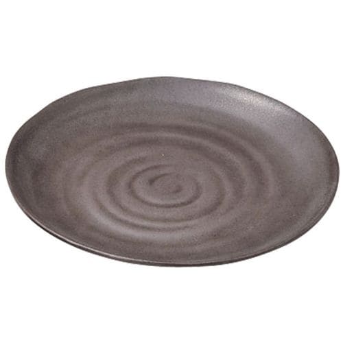 メラミンウェア 茶 丸皿 φ24 M11−561