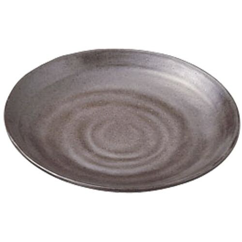 メラミンウェア 茶 丸皿 φ18 M11−563