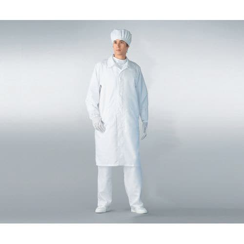 無塵衣AS206C 男女兼用コート 白 5L