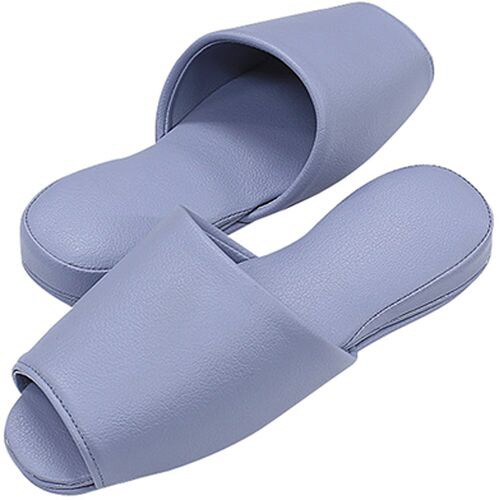 スリッパ(抗菌カラーテンダー) 前開き ブルー