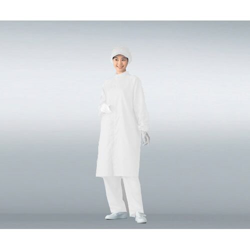 無塵衣AS207C 男女兼用コート 白 4L