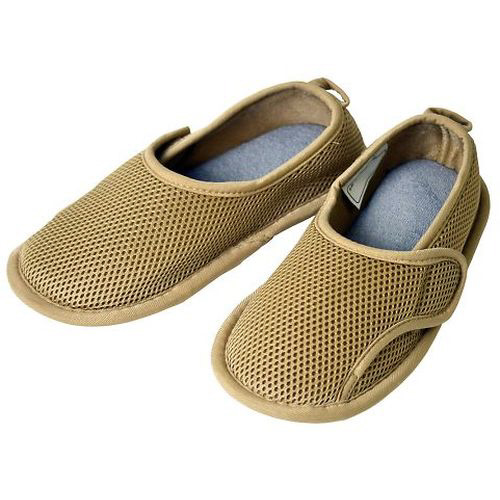 ささえルームシューズ(つま先閉じ)ベージュ LL