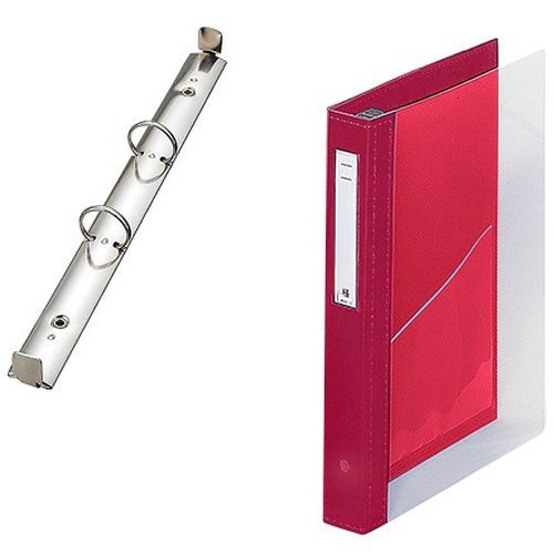 カルテブッククリヤー 2穴タイプ レッド