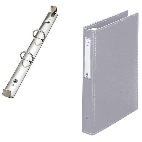 カルテブックスタンダード 2穴タイプ シルバー