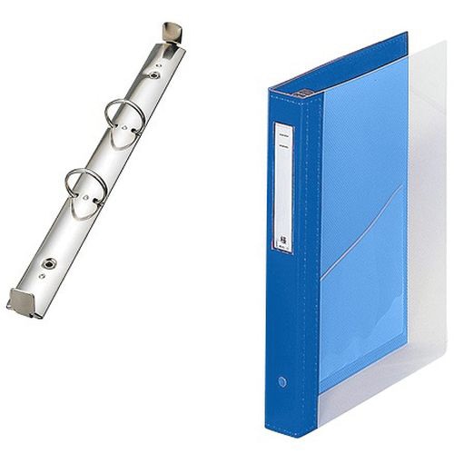 カルテブッククリヤー 2穴タイプ ライトブルー