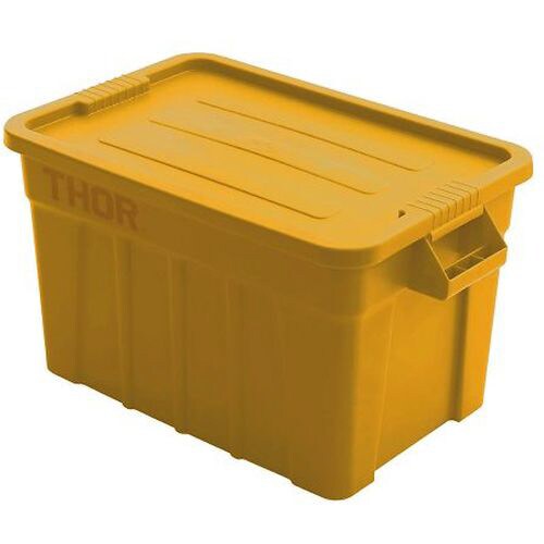 ラージボックス(フタ付) イエロー 3012