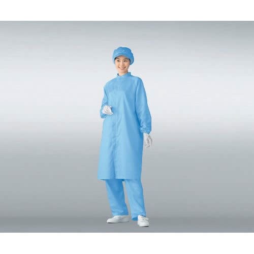 無塵衣AS207C 男女兼用コート ブルー 5L