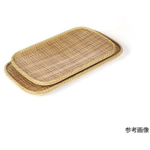 竹風メラミンプレート巻渕白 角細 小