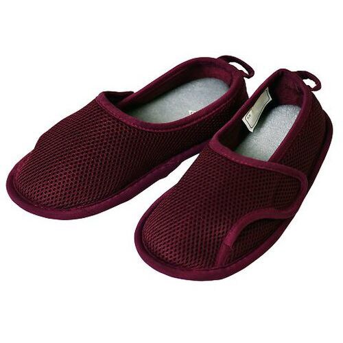 ささえルームシューズ(つま先閉じ)ワイン LL