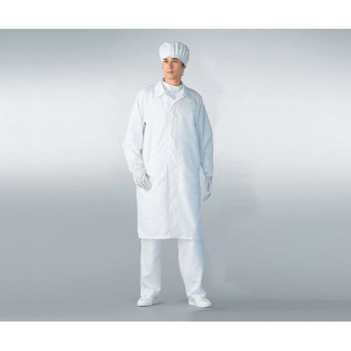 無塵衣AS206C 男女兼用コート 白 4L