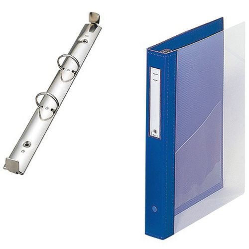 カルテブッククリヤー 2穴タイプ ブルー