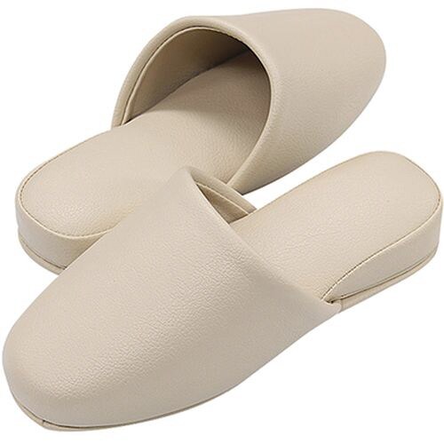 スリッパ(抗菌カラーテンダー) 前閉じ ベージュ