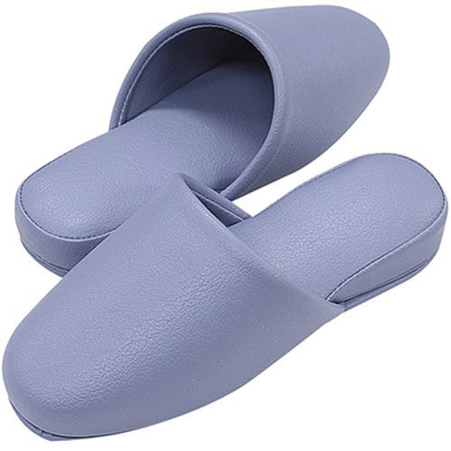 スリッパ抗菌カラーテンダー・6足入 前閉じ 青