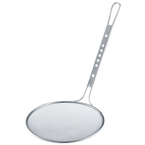 ステンレス スリースノー丸カス揚 21cm 荒目