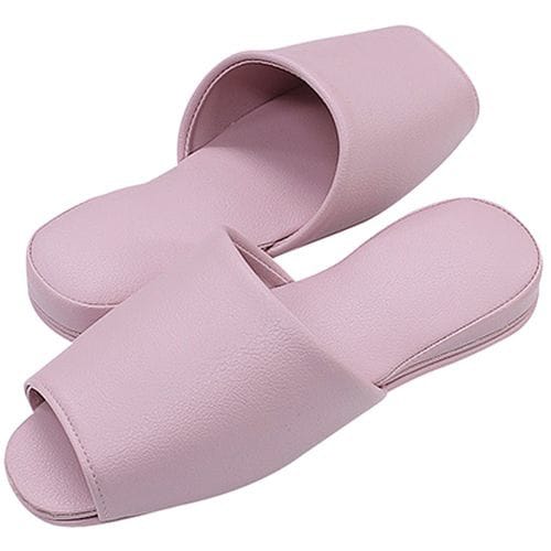 スリッパ(抗菌カラーテンダー) 前開き ピンク