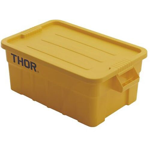 ラージボックス(フタ付) イエロー 3011