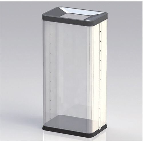 中身の見えるゴミ箱 角型 28.6L