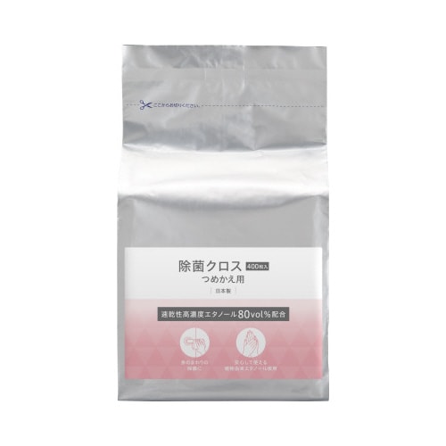 速乾性高濃度エタノール除菌クロス 詰替×6