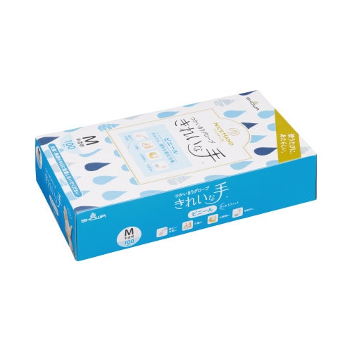 きれいな手つかいきりグローブビニール100枚入M